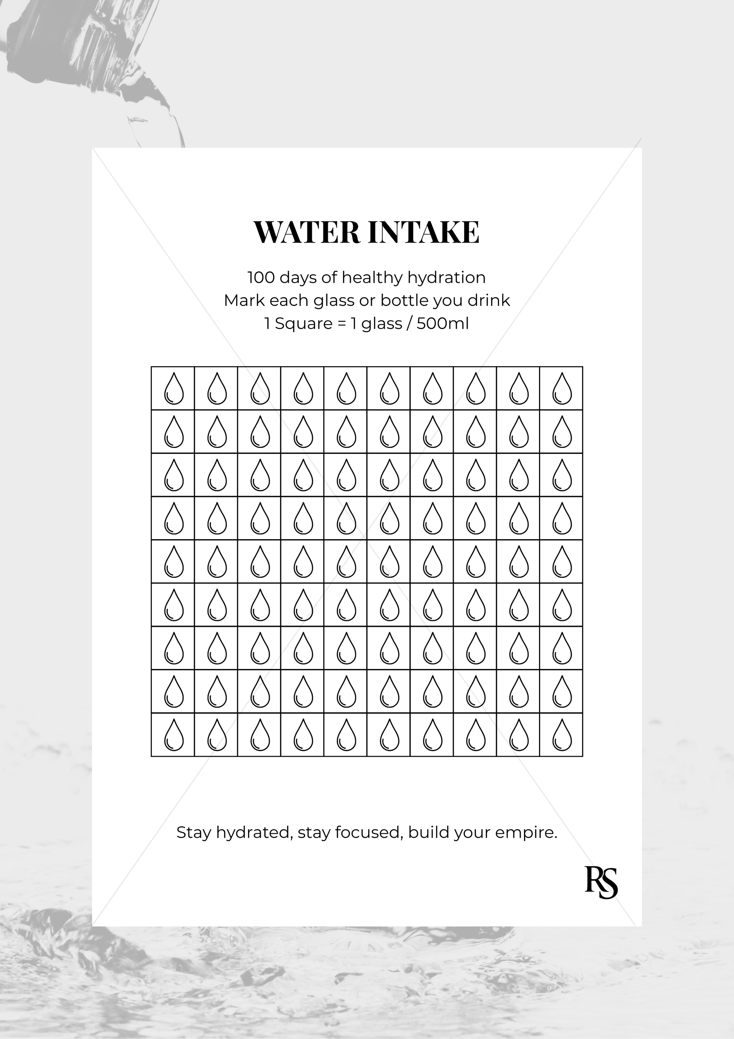 WATER INTAKE TRACKER