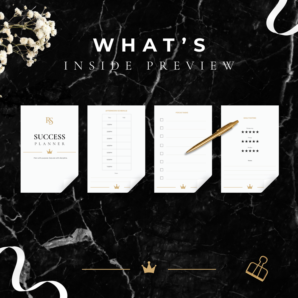 Printable Success Planner