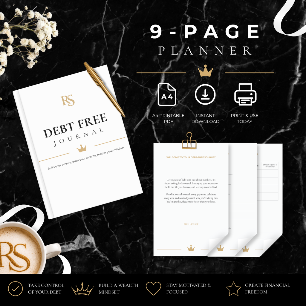 Debt Free Planner A4