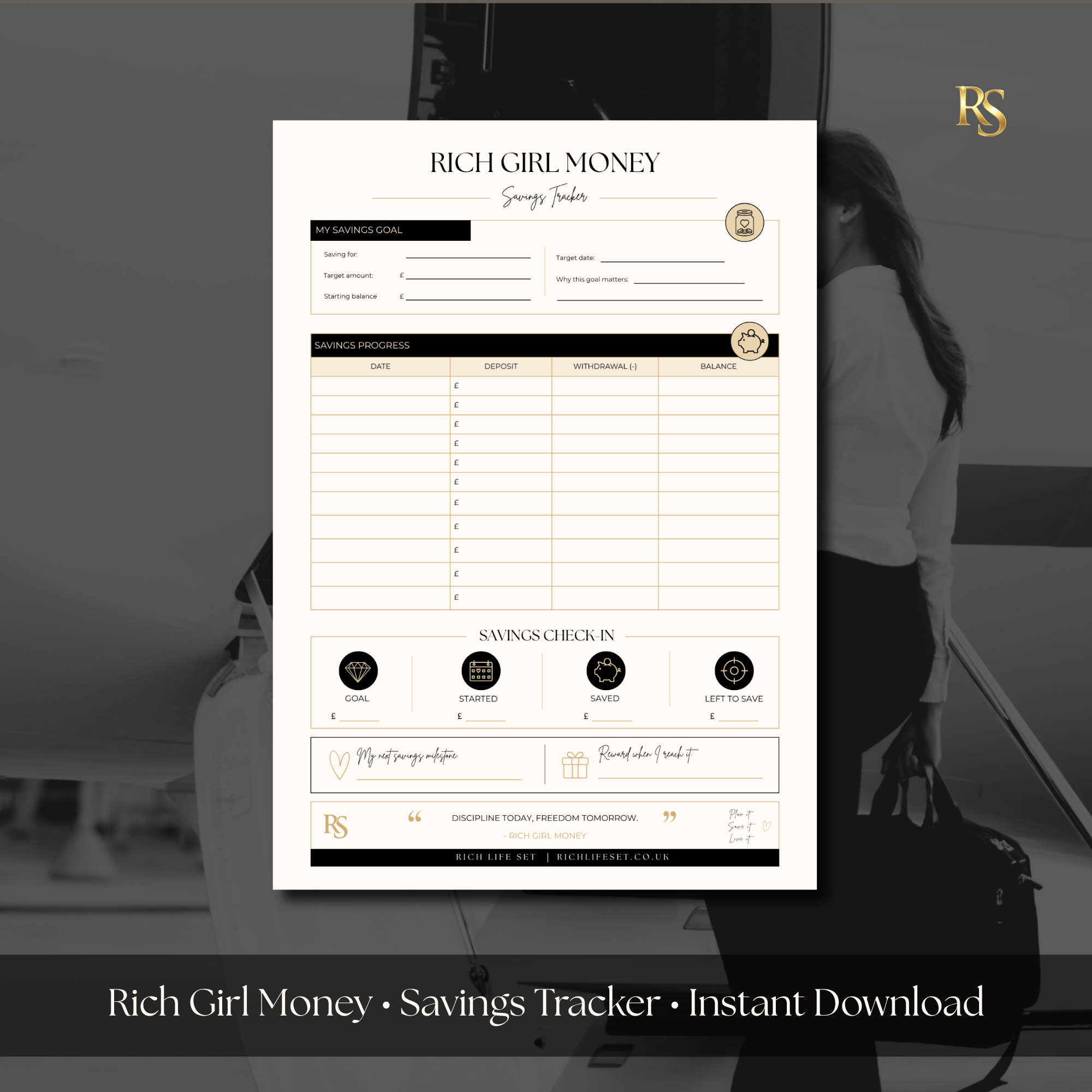 Savings Tracker Printable
