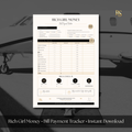 Bill Payment Tracker Printable