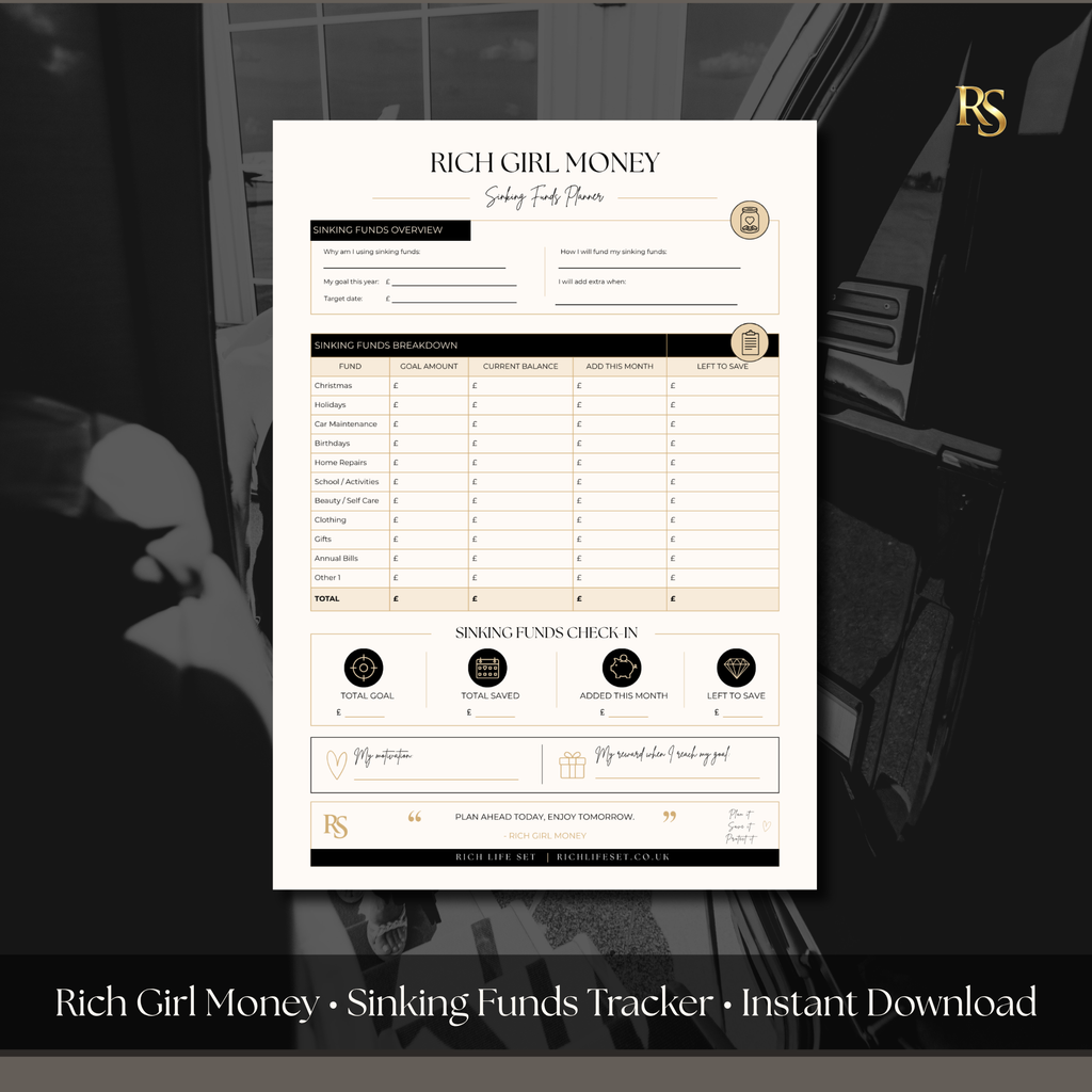 Sinking Funds Planner Printable