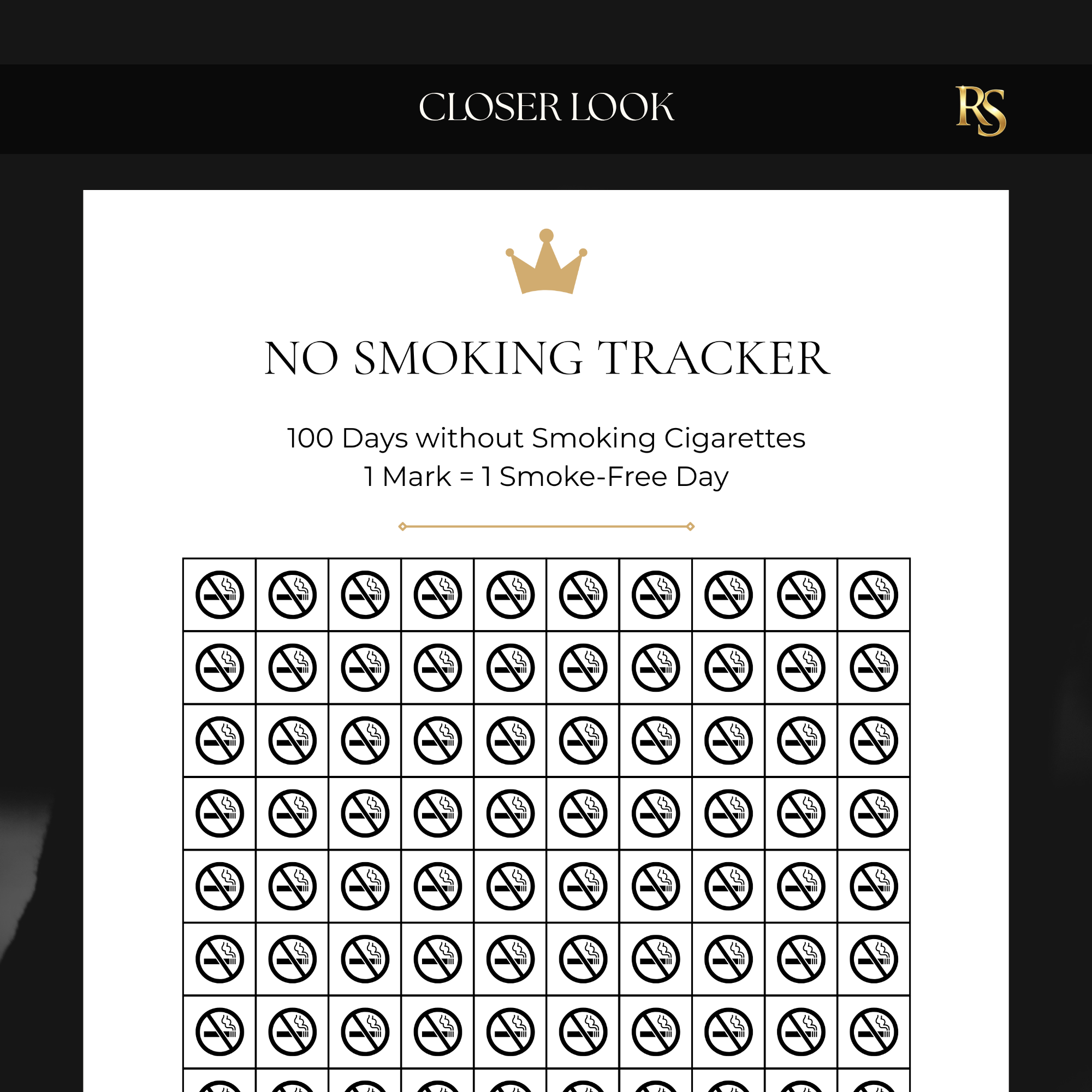 No Smoking Tracker