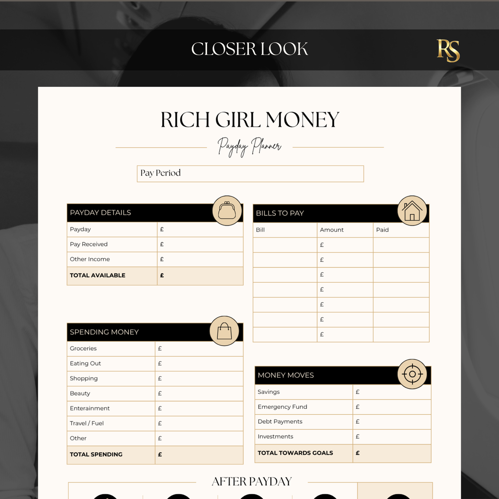 Payday Planner Printable