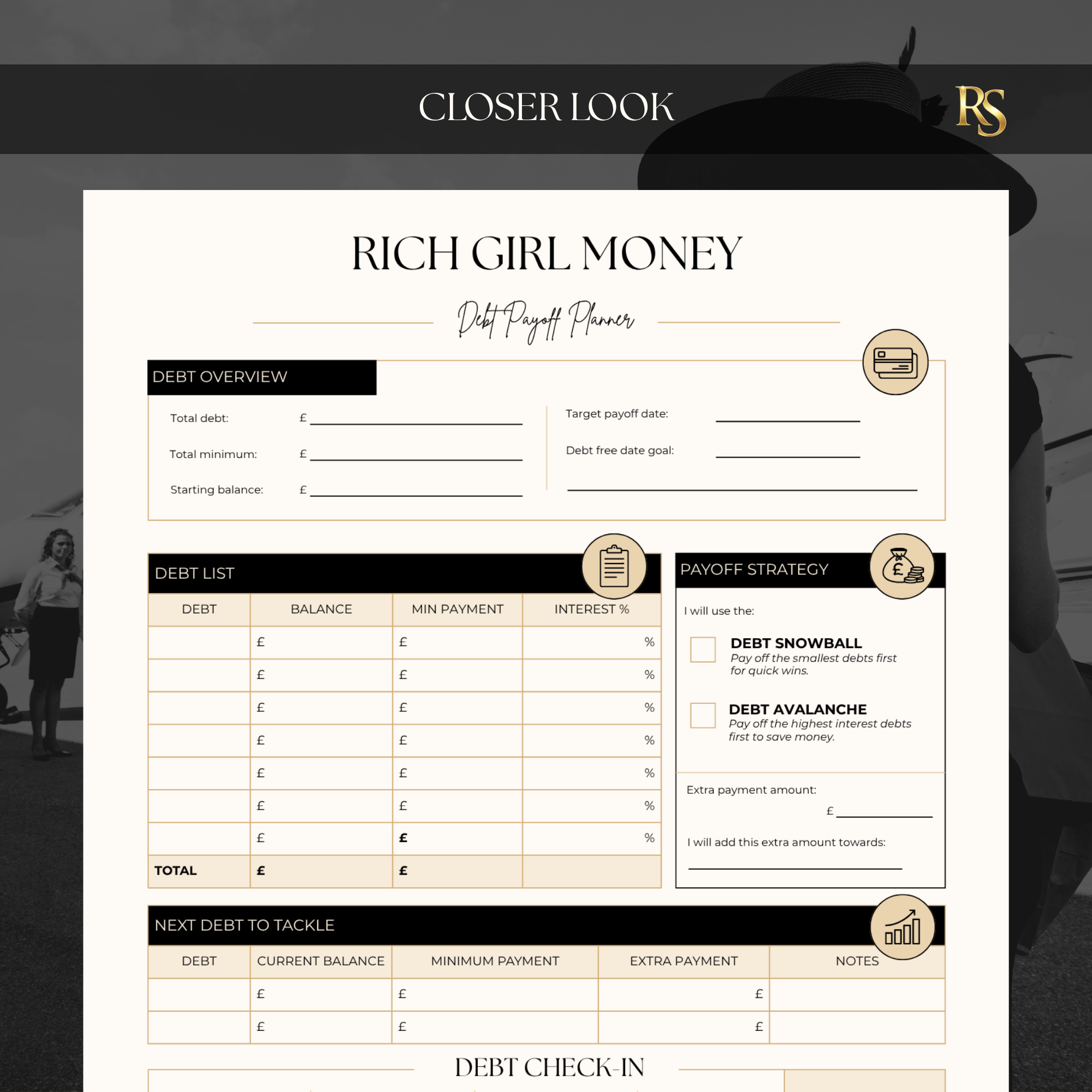 Debt Payoff Planner Printable