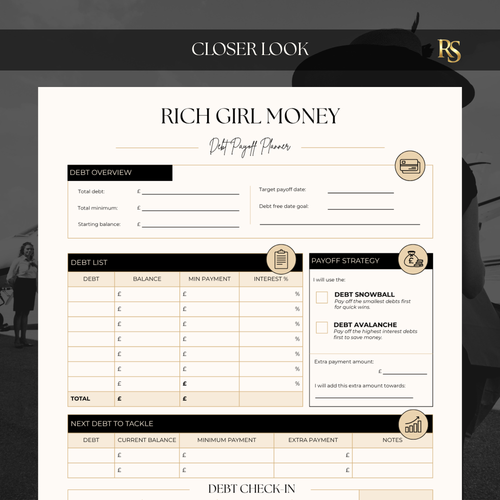 Debt Payoff Planner Printable