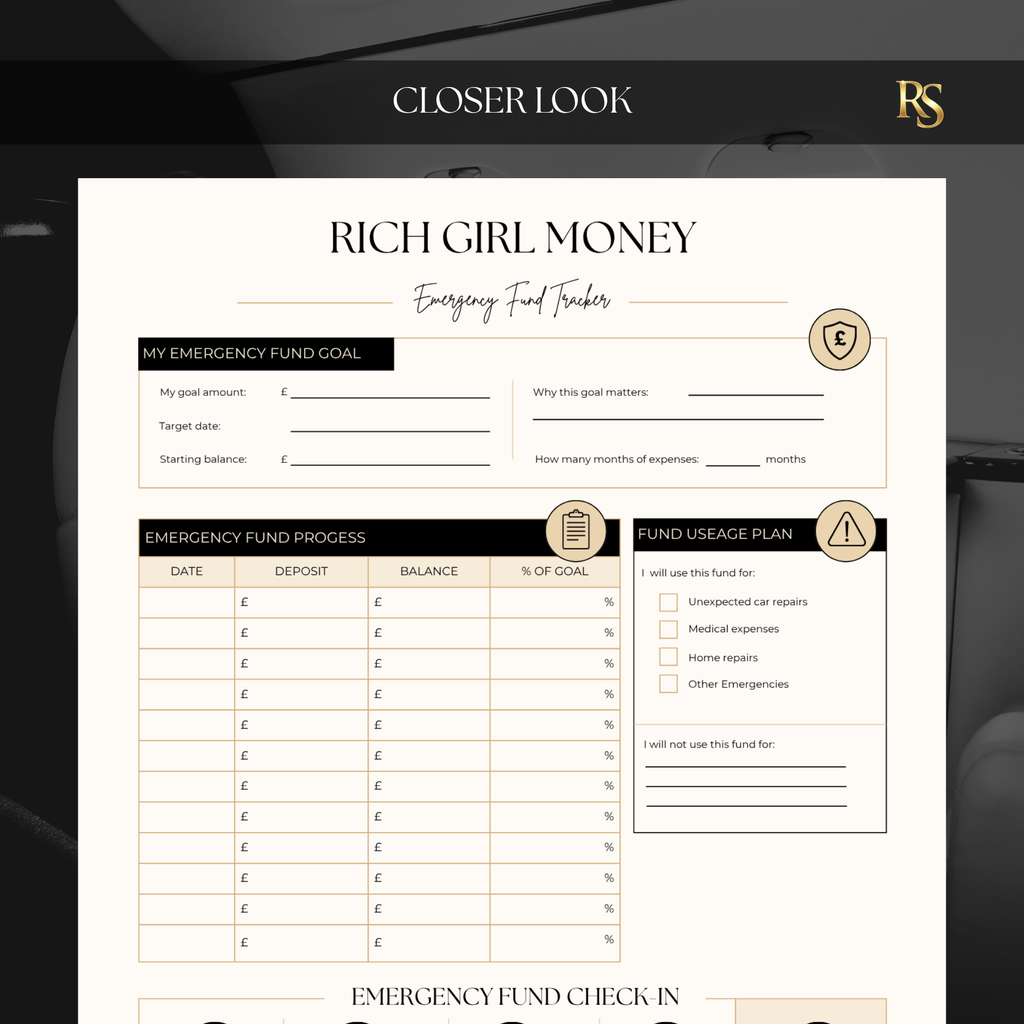 Emergency Fund Tracker Printable