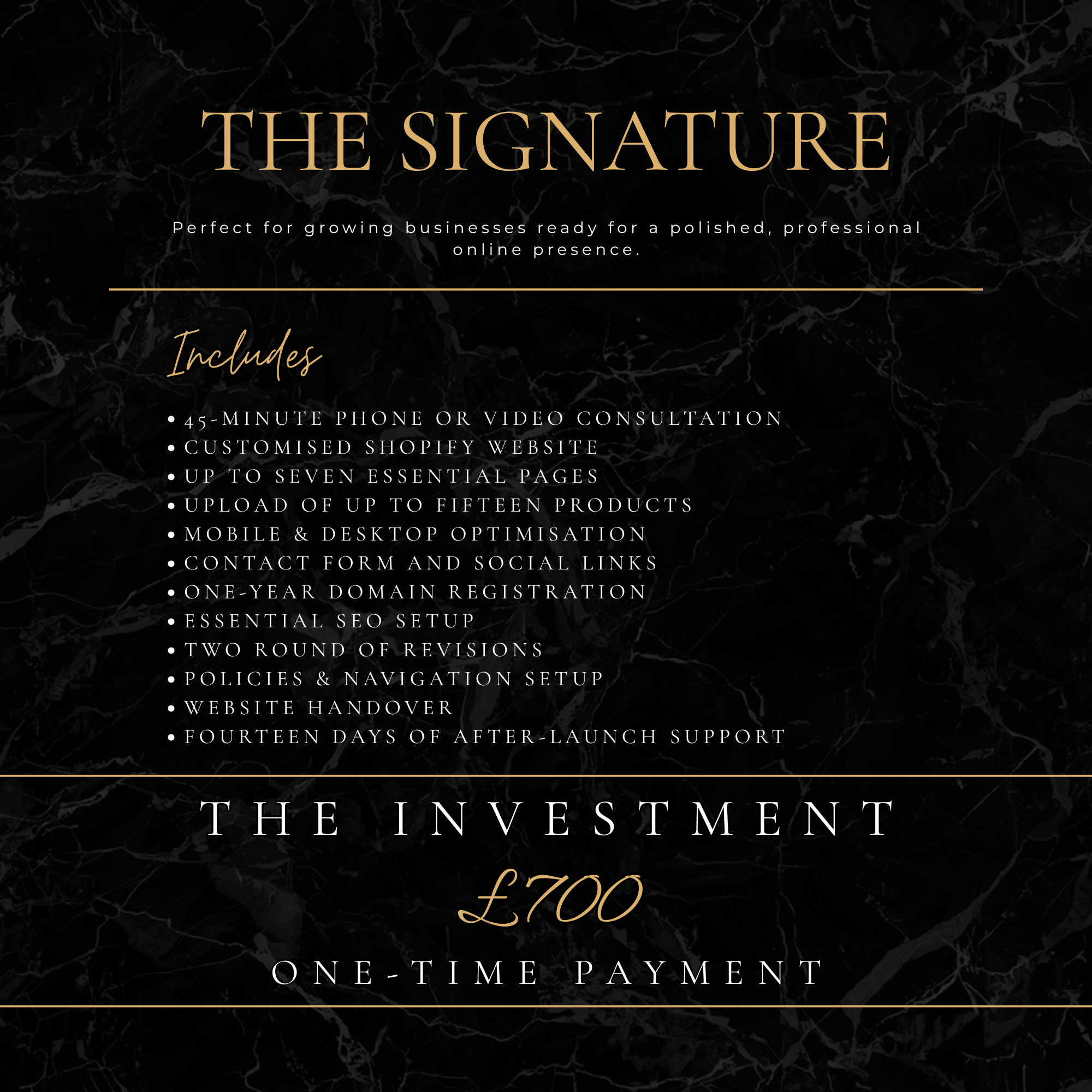 The Signature Shopify Website Package
