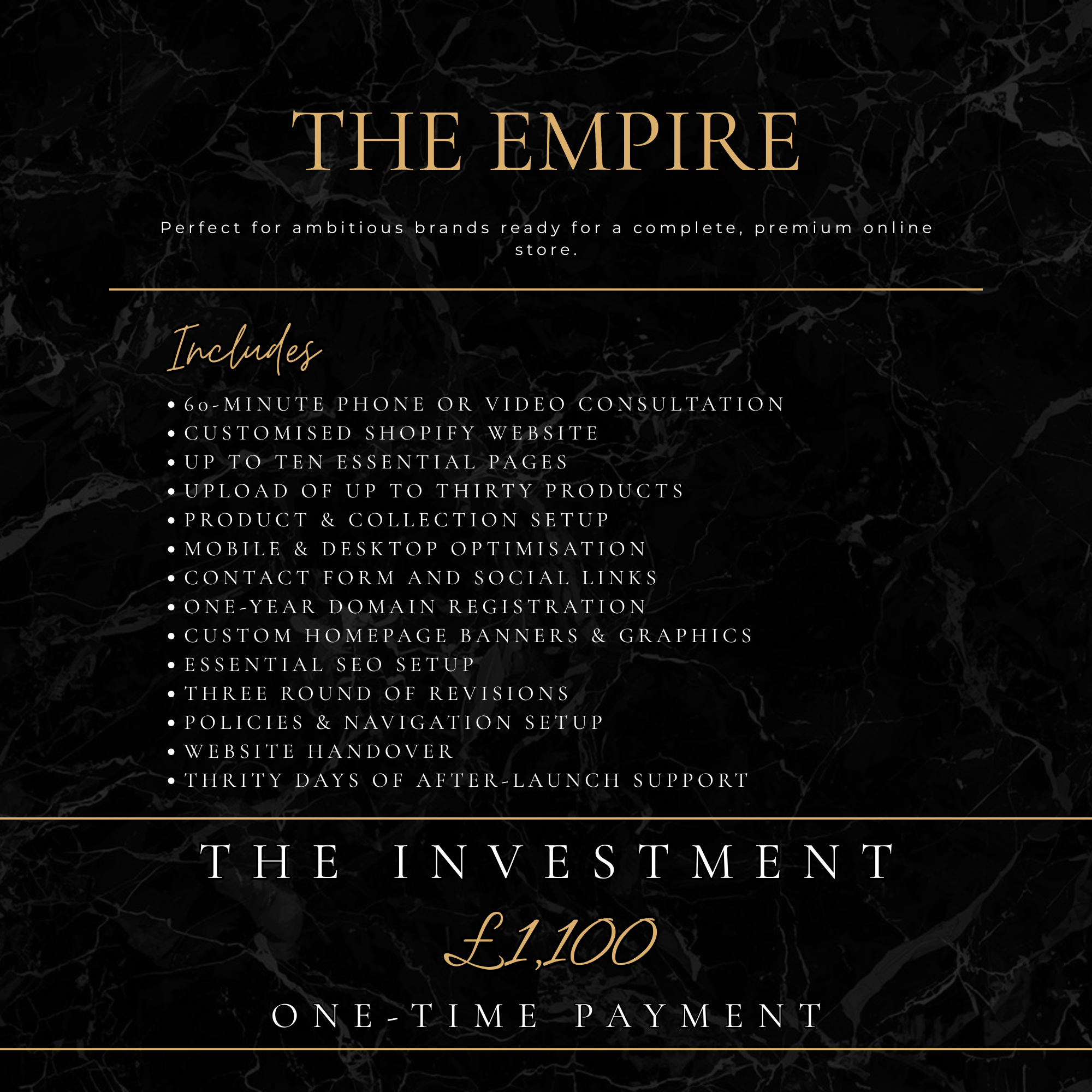 The Empire Shopify Website Package