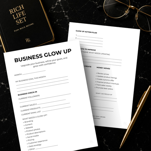 Business Glow Up Planner