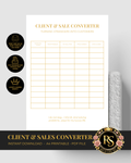 Client & Sales Converter | Luxury A4 Printable PDF