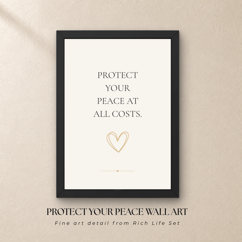 Protect Your Peace Wall Art