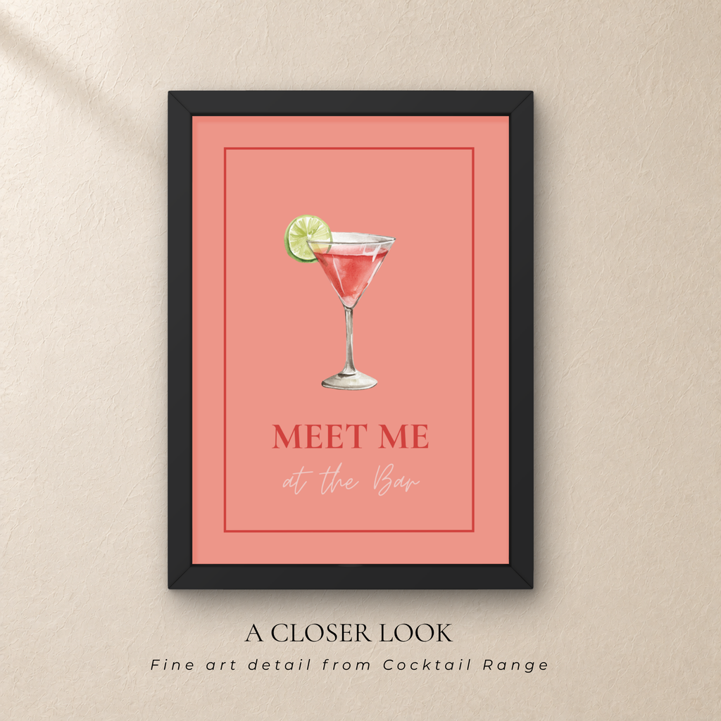 Cosmopolitan Cocktail Wall Art,