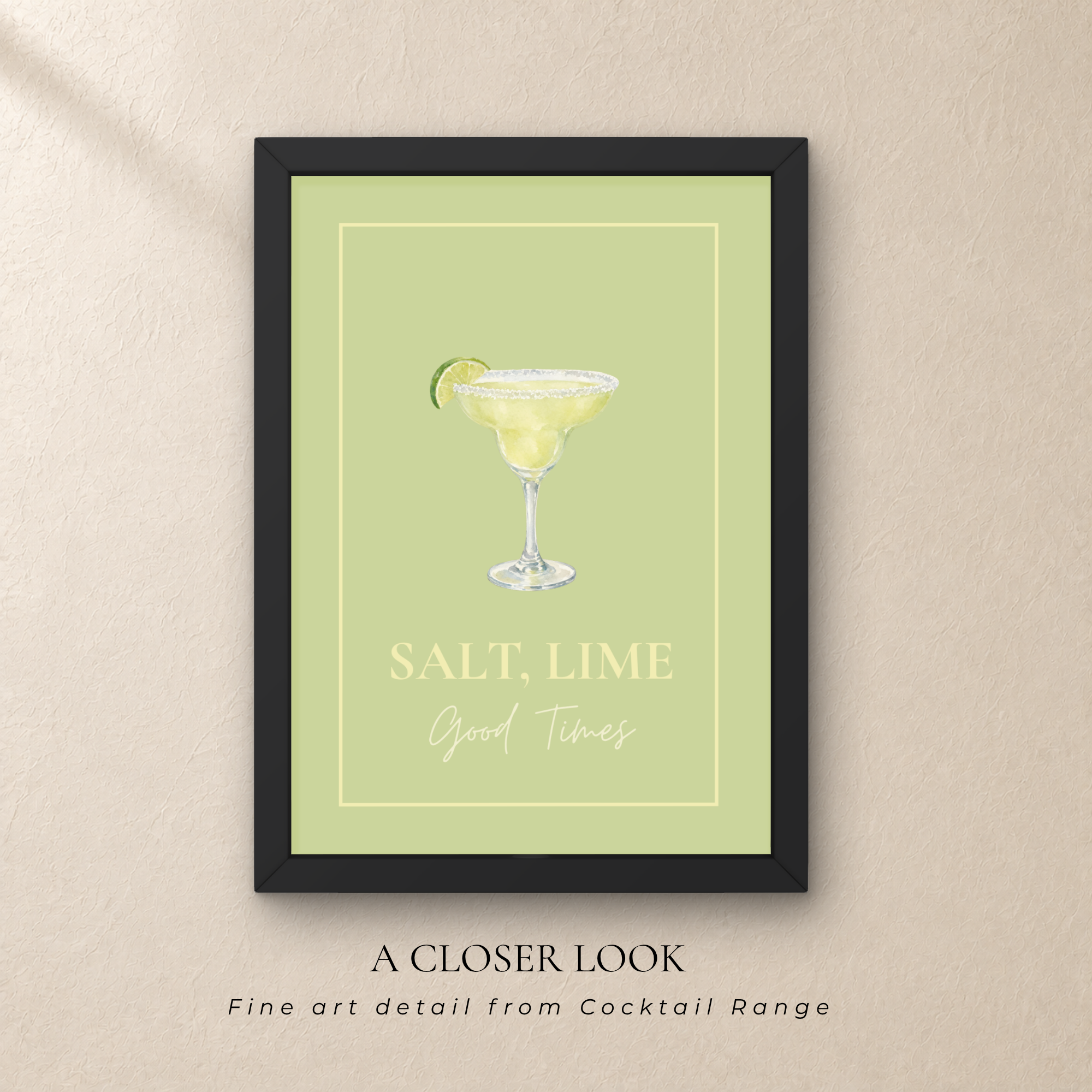 Margarita Cocktail Wall Art