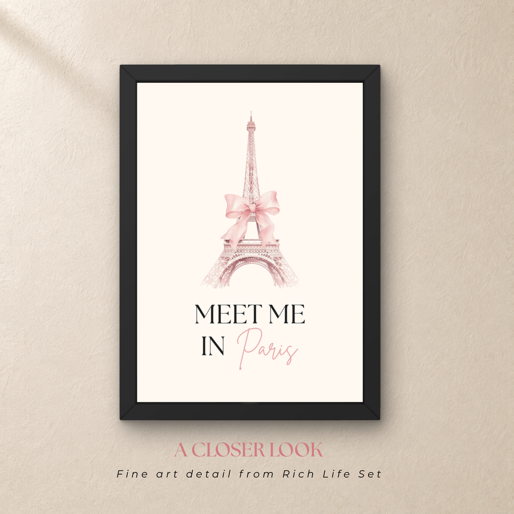 Pink Paris Wall Art Bundle