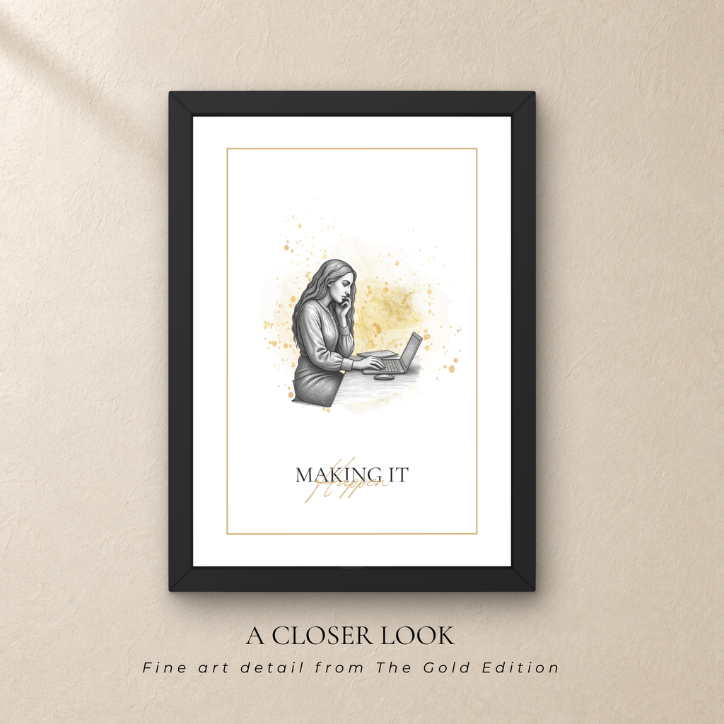 Luxury CEO Wall Art Set of 4