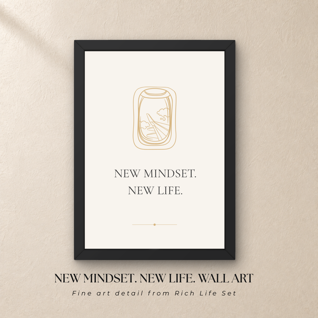 New Mindset New Life Wall Art