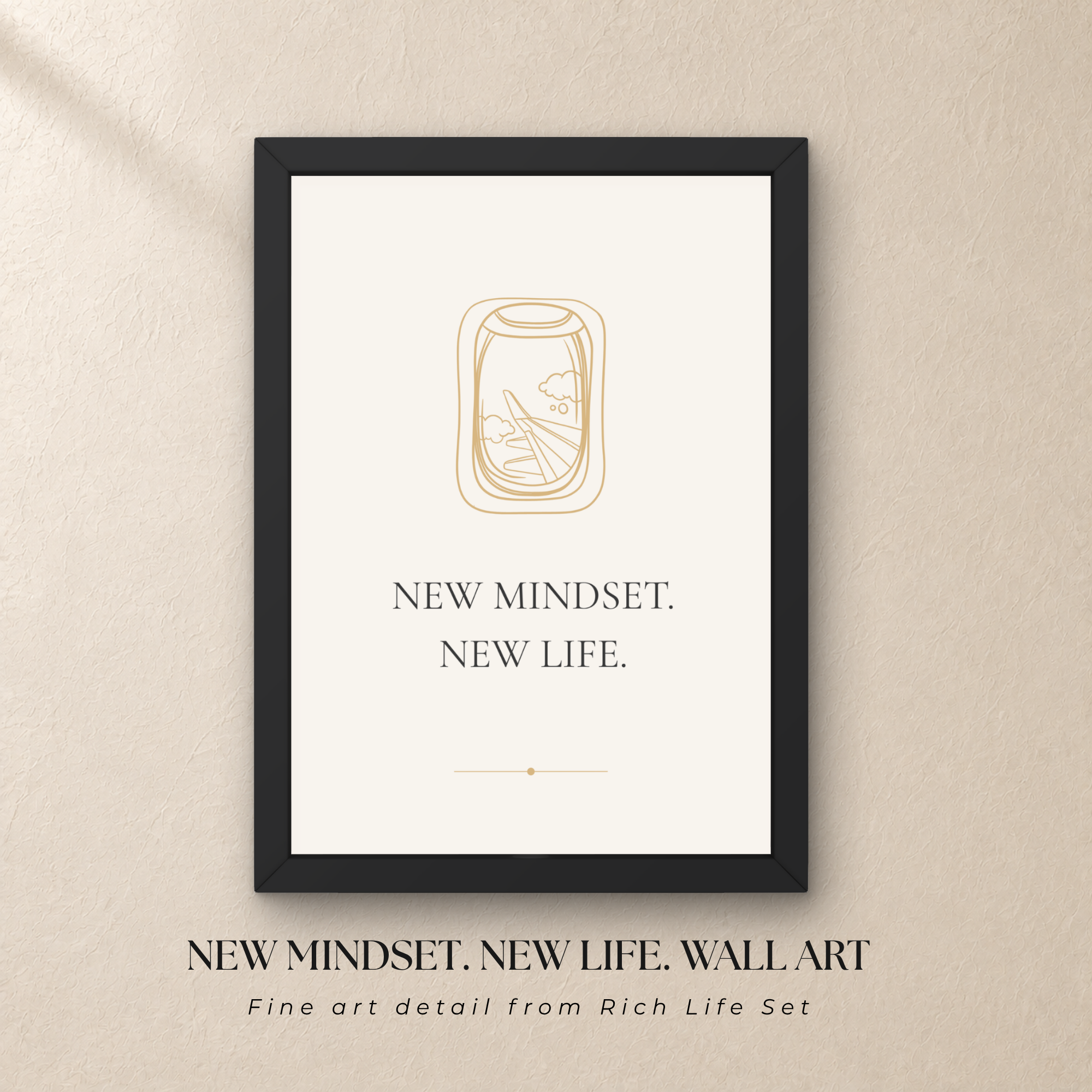New Mindset New Life Wall Art