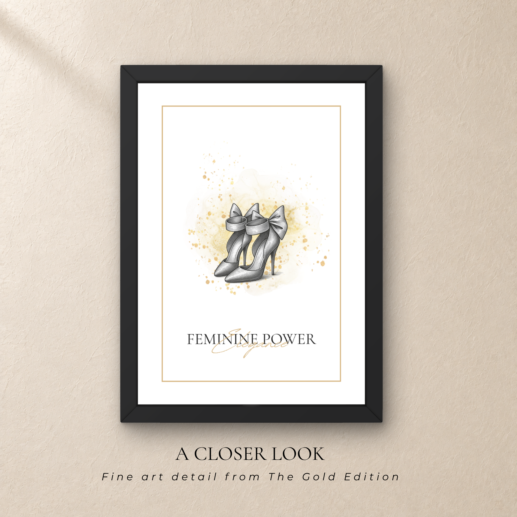 Luxury High Heel Wall Art Set of 7