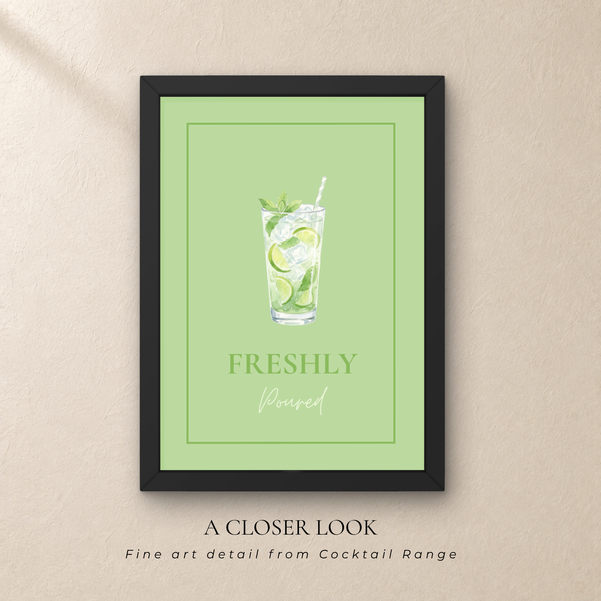 Mojito Cocktail Wall Art