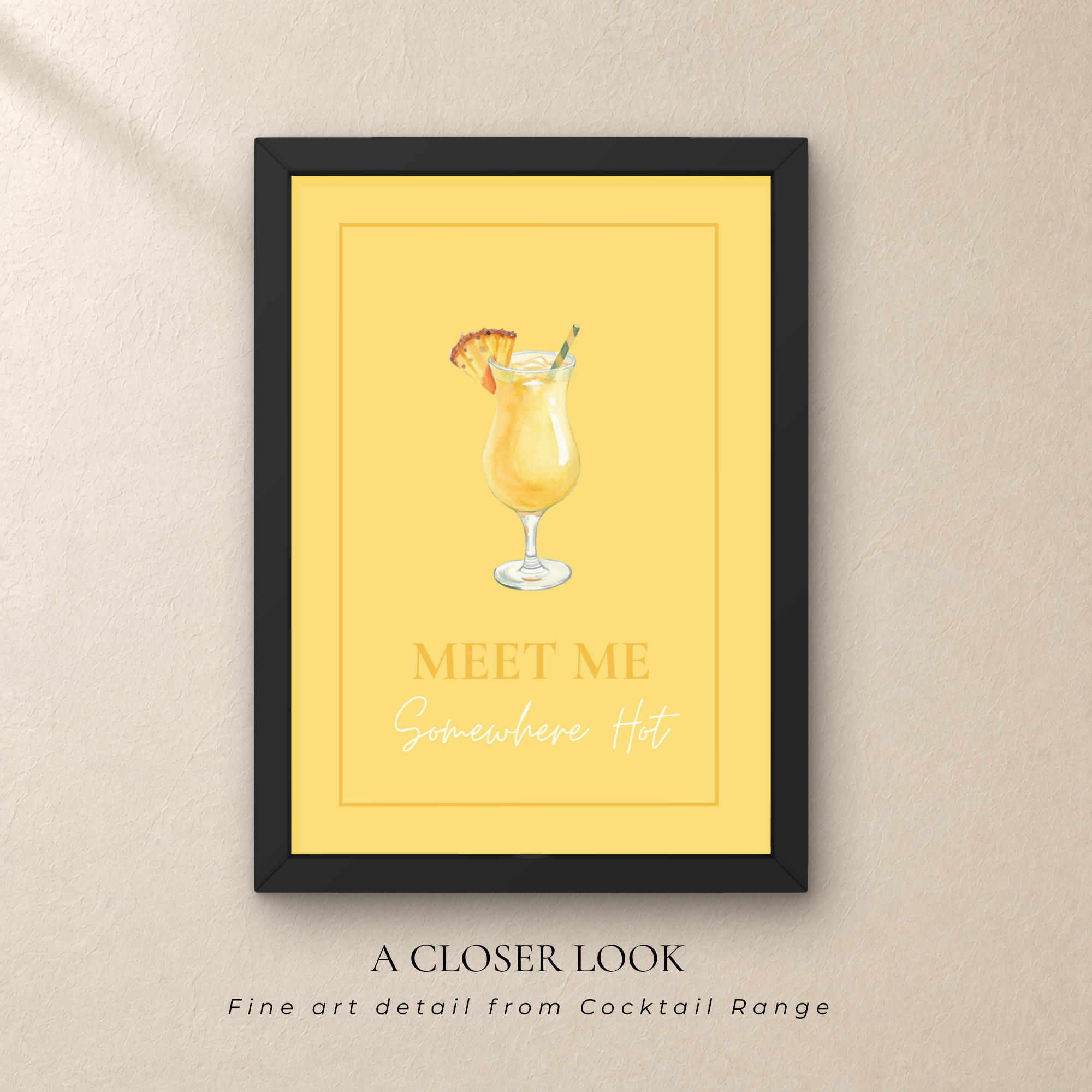 Sex on the Beach Cocktail Wall Art