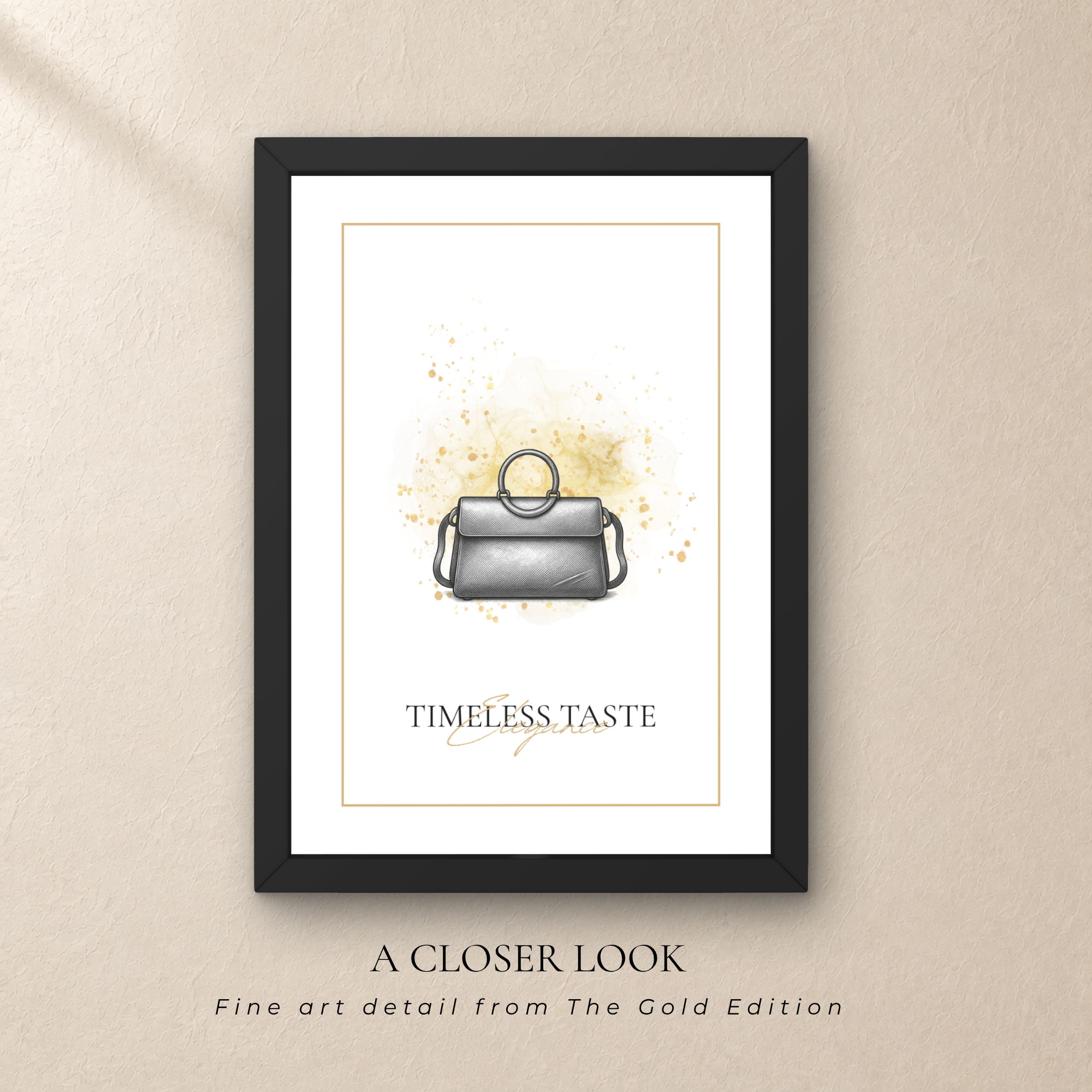 Luxury Handbag Wall Art Set of 5