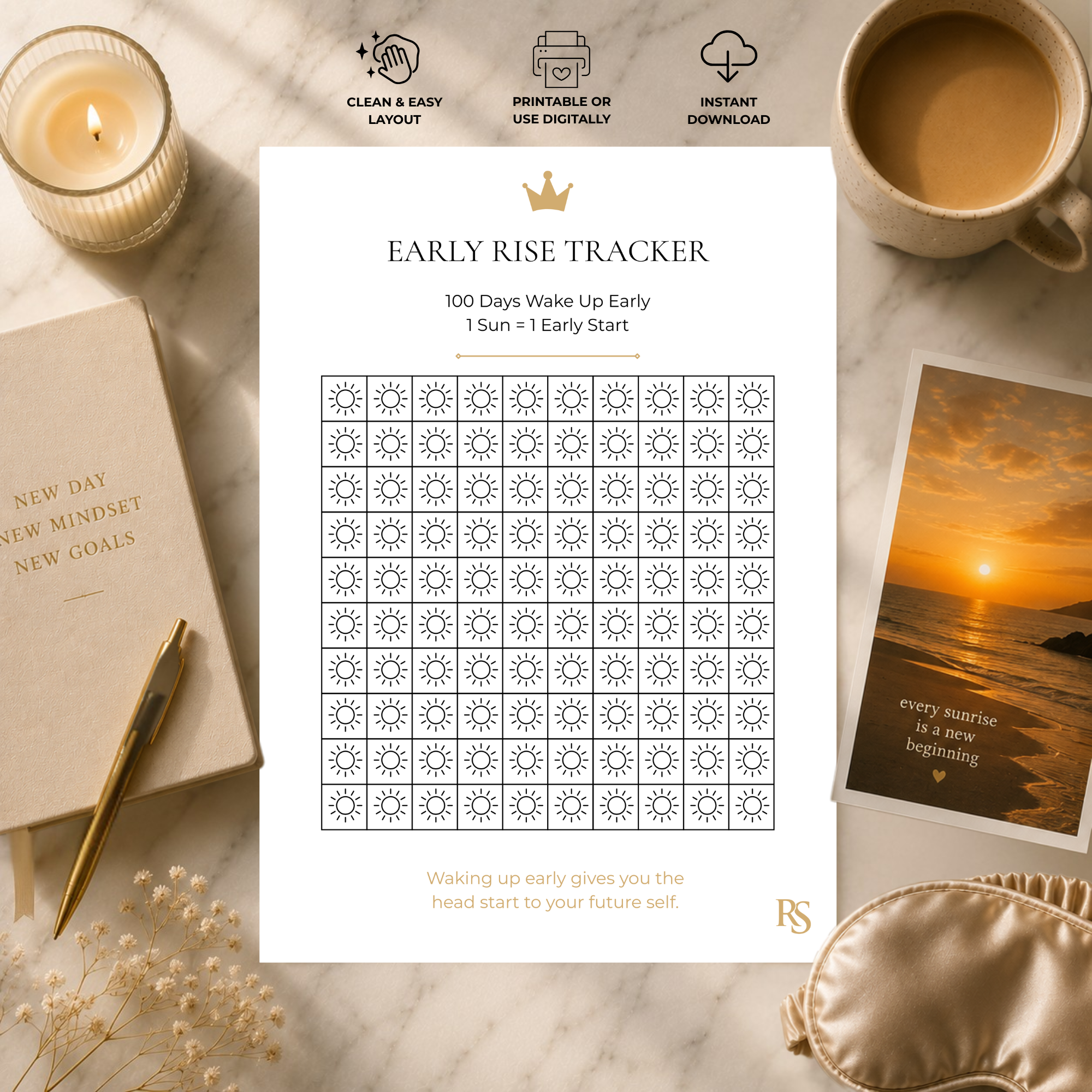 EARLY RISE CHALLENGE TRACKER