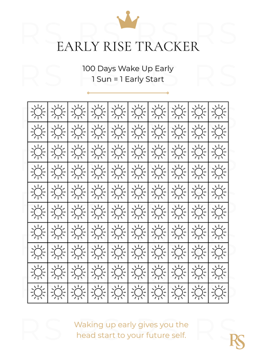 EARLY RISE CHALLENGE TRACKER