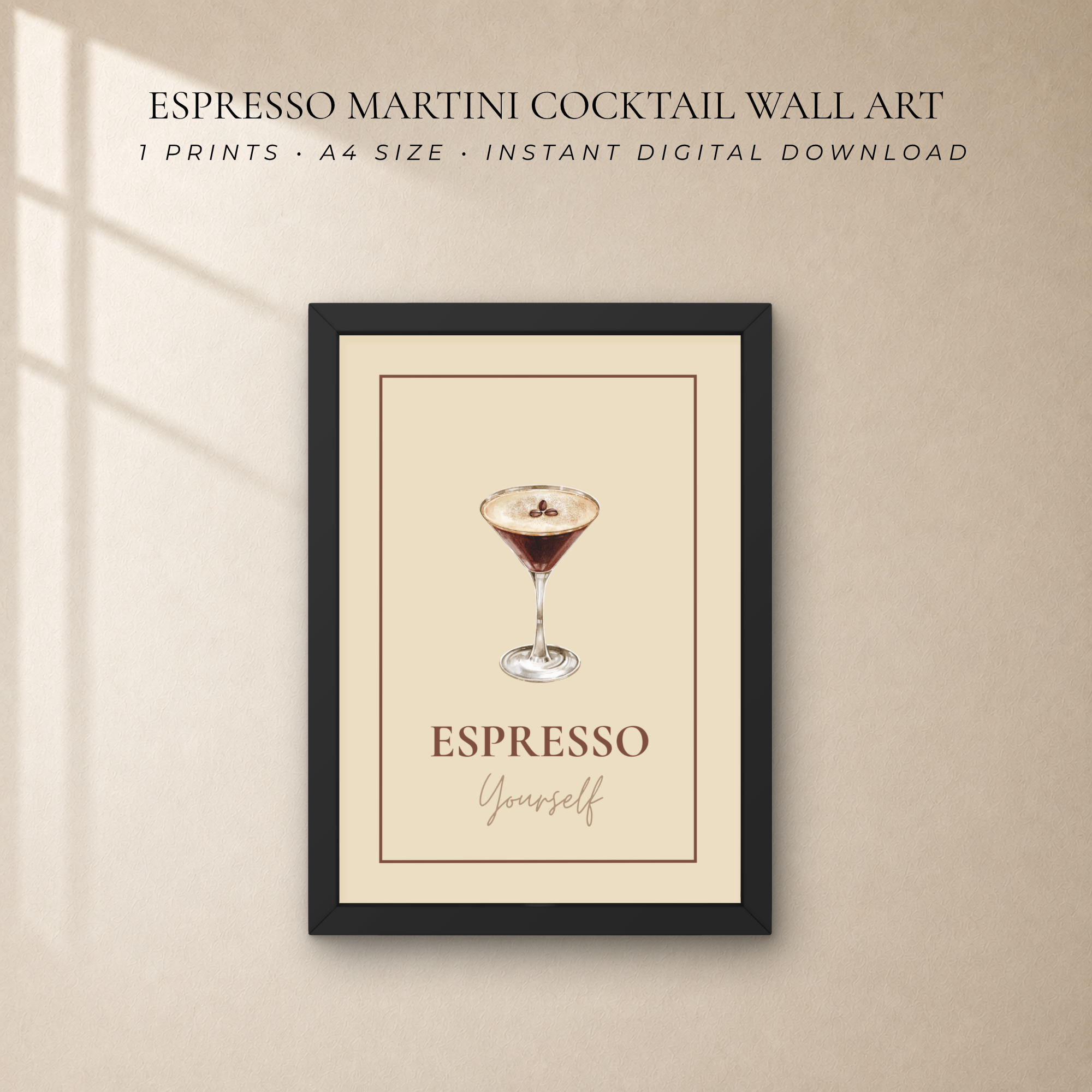 Espresso Martini Wall Art Print