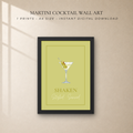Martini Cocktail Wall Art