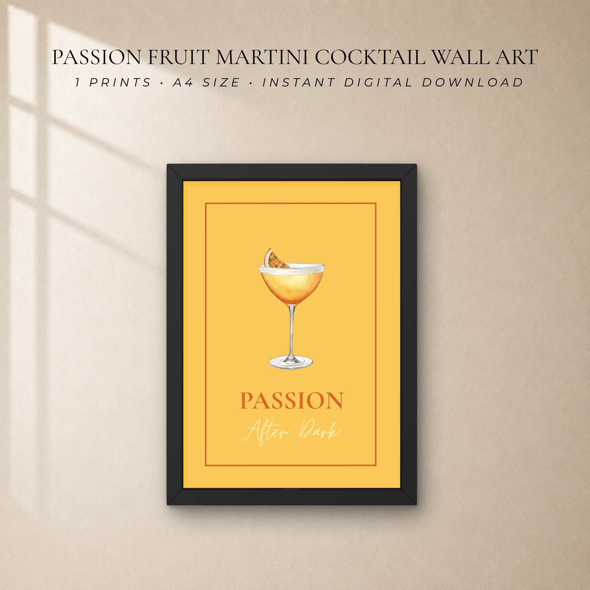 Passion Fruit Martini Wall Art