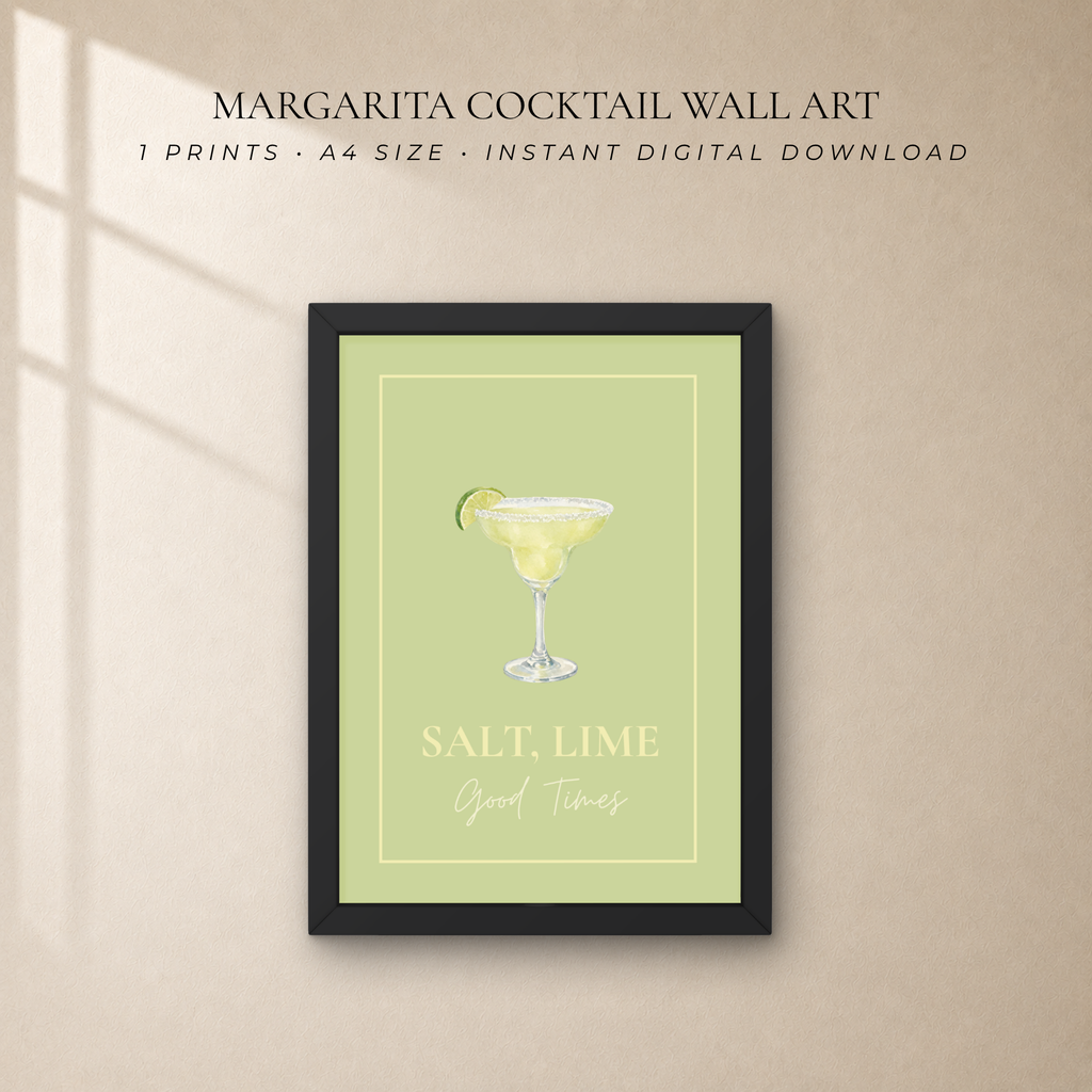 Margarita Cocktail Wall Art