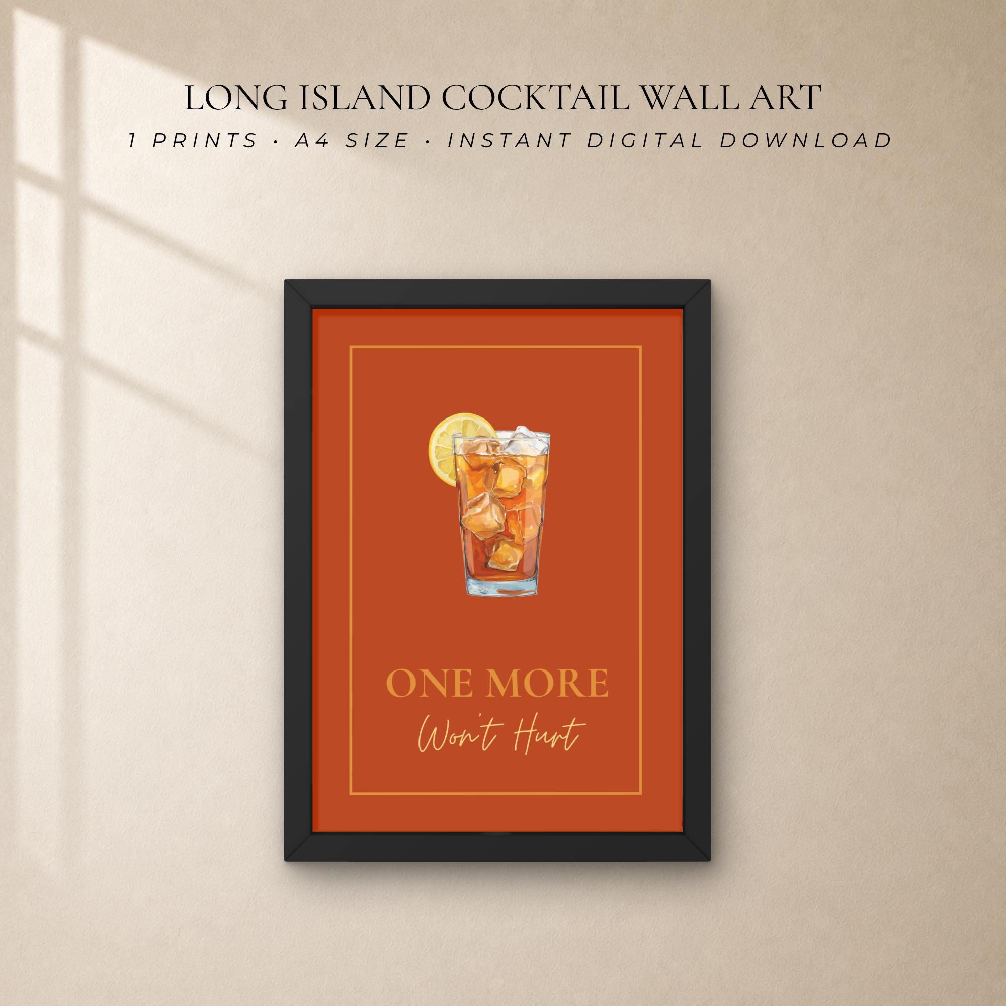 Long Island Iced Tea Wall Art