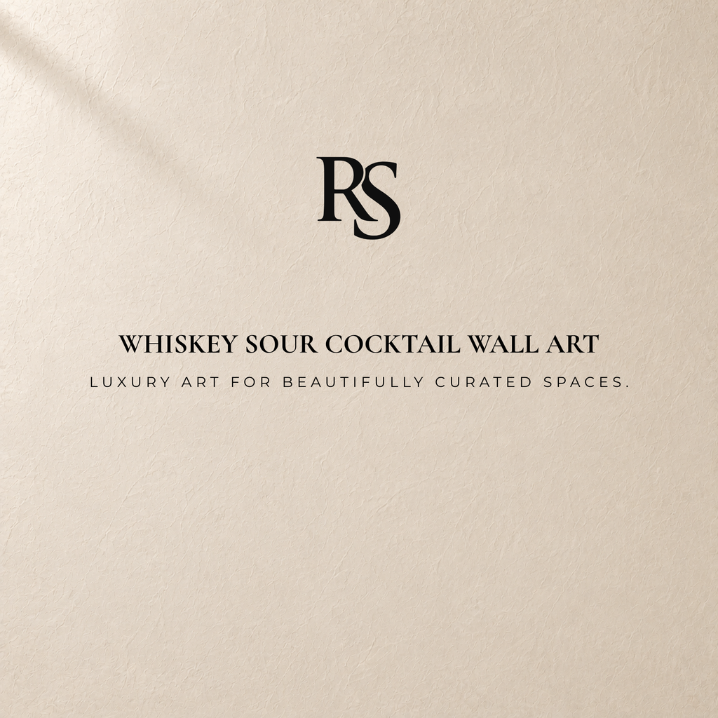 Whiskey Sour Cocktail Wall Art