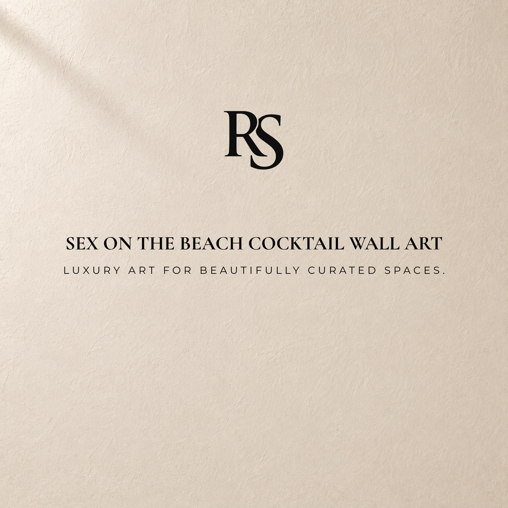 Sex on the Beach Cocktail Wall Art