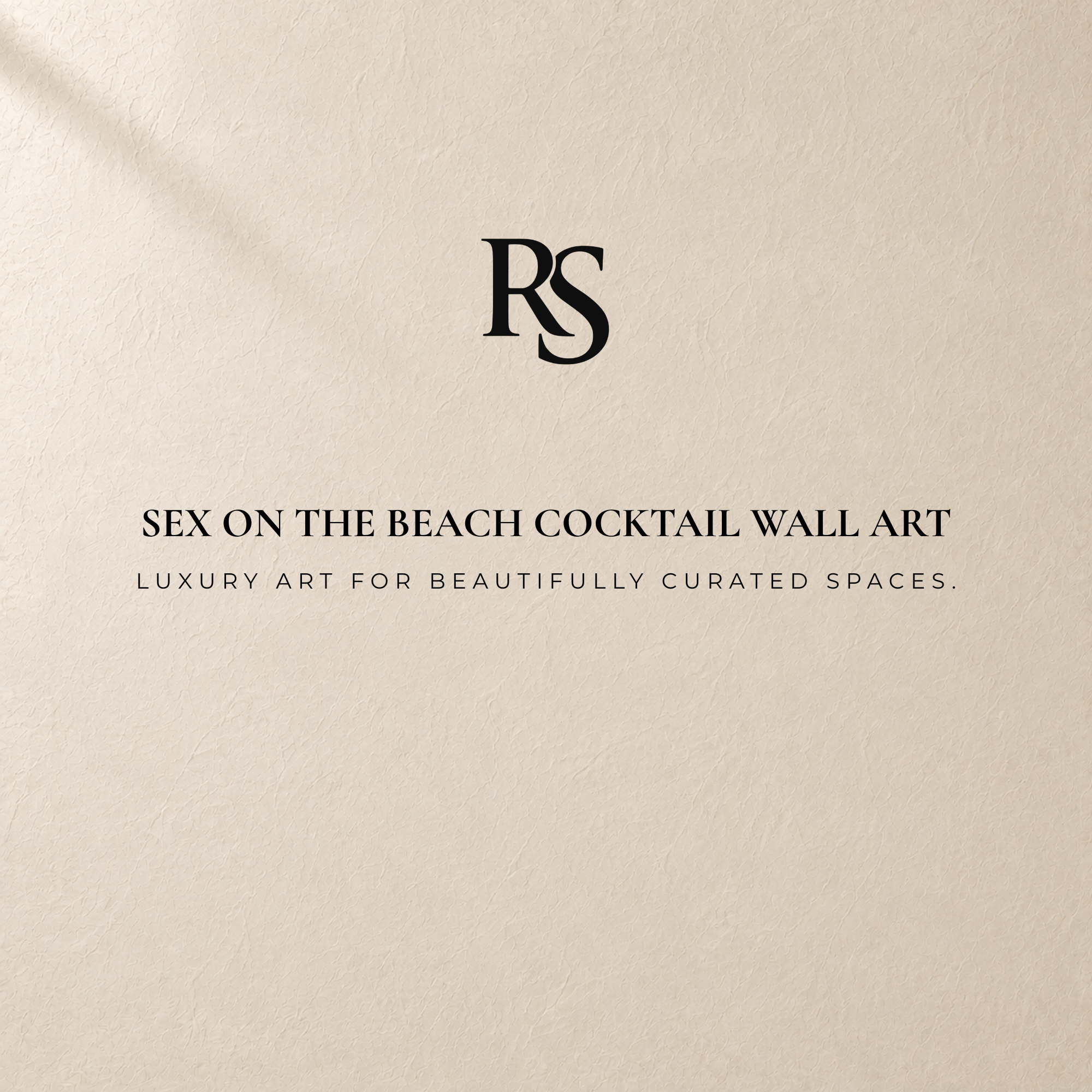 Sex on the Beach Cocktail Wall Art