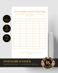 Inventory & Stock Tracker | A4 Printable PDF