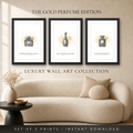 Luxury Perfume Wall Art Set of 3
