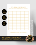 5 Year Empire Map | Legacy Goal Setting A4 PDF