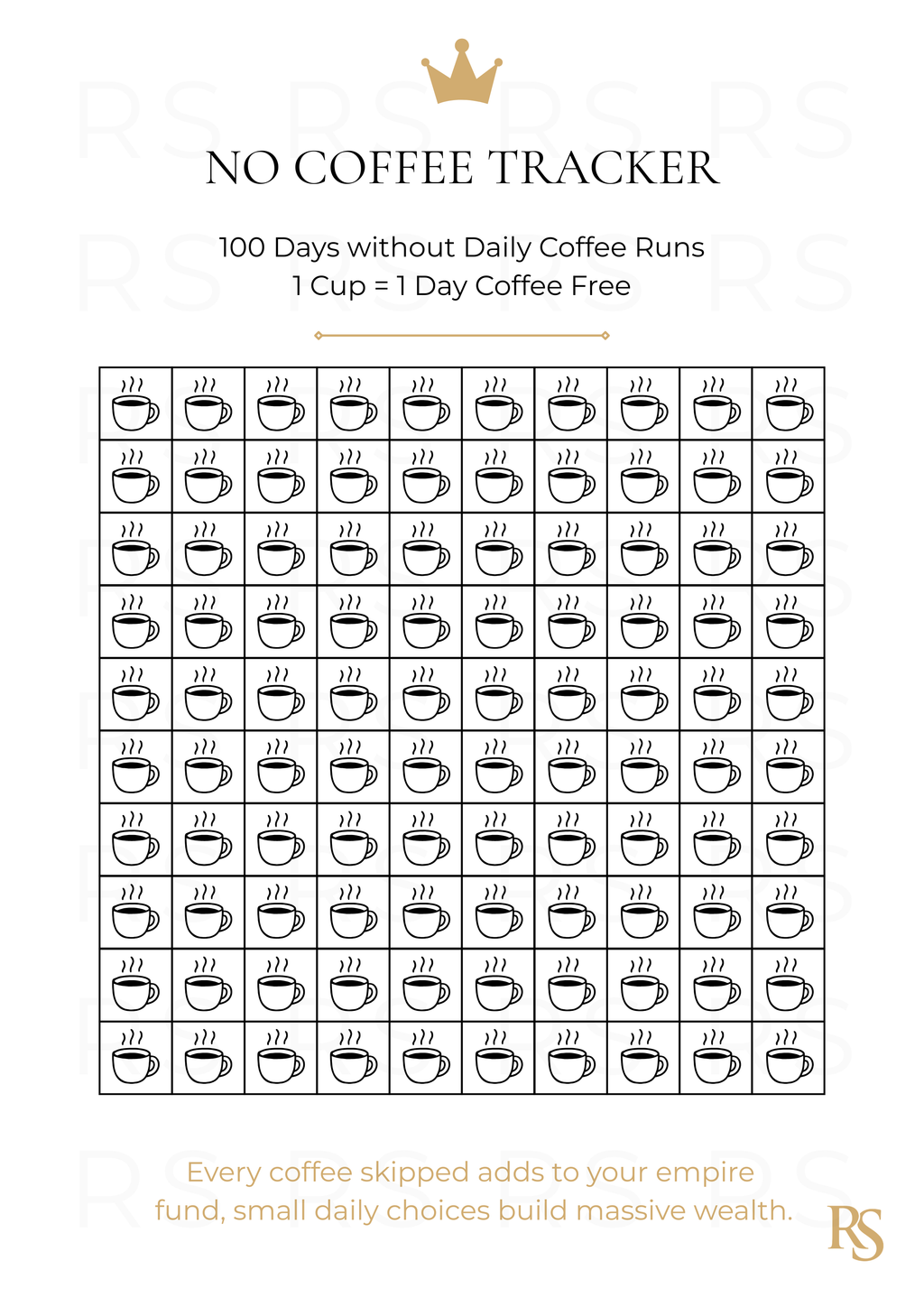 No Coffee Tracker