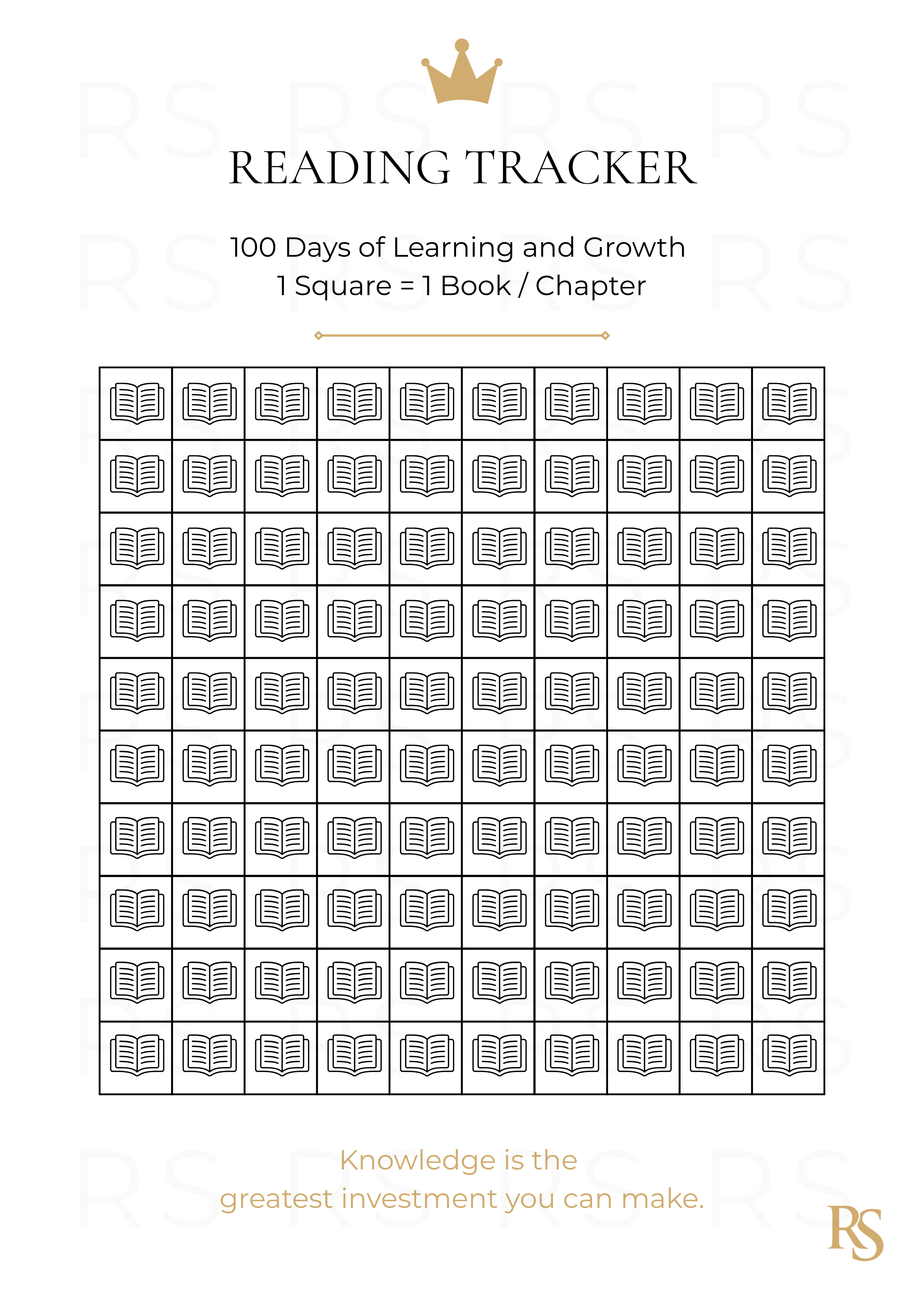 READING CHALLENGE TRACKER