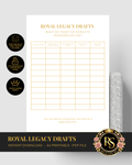 Royal Legacy Drafts | Luxury A4 Printable PDF