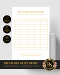 Treasures of My Heart | Luxury A4 Printable PDF