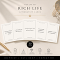 Rich Life Affirmation Cards